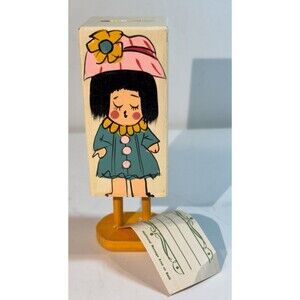 Vtg Pride Creations Popsie 44 Wood Toy 1960s “Happy Birthday Sexy” with Box NOS